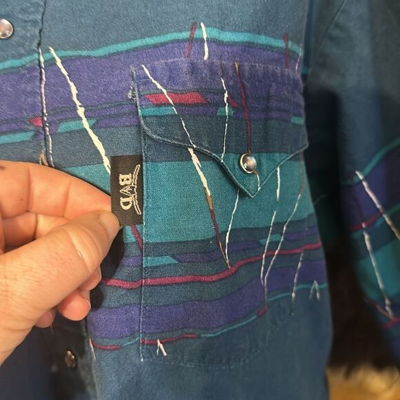 Brooks & Dunn vintage button down shirt M (6018) - Picture 2 of 5